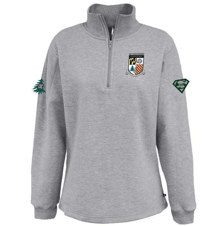 SLOB Rugby Fleece 1/4-Zip, Gray