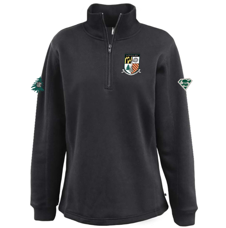 SLOB Rugby Fleece 1/4-Zip, Black