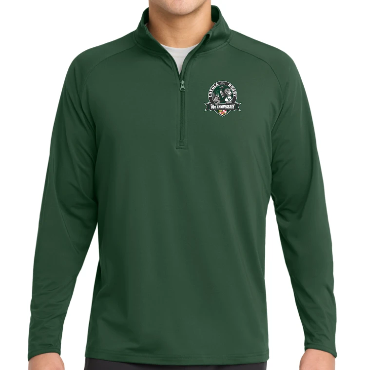 Loyola Rugby 50th Anniversary 1/4-Zip, Green