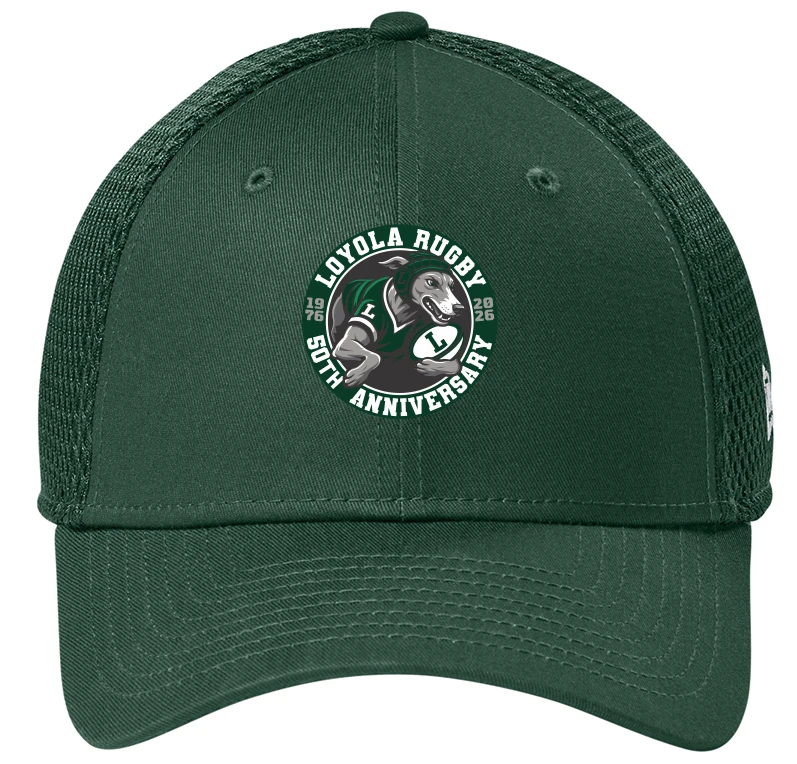 Loyola Rugby 50th Anniversary Stretch Mesh Hat, Green