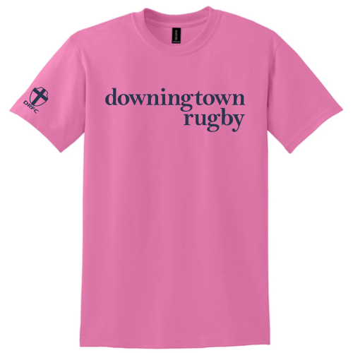 Downingtown 'Rugby Changes Lives' Fundraiser Tee,  Azalea
