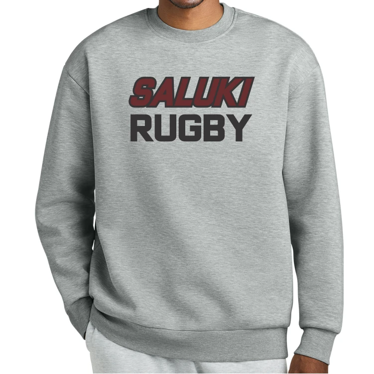 SIU Rugby Crewneck Sweatshirt, Gray