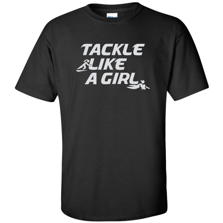 Taft Tackle Like a Girl Tee, Black