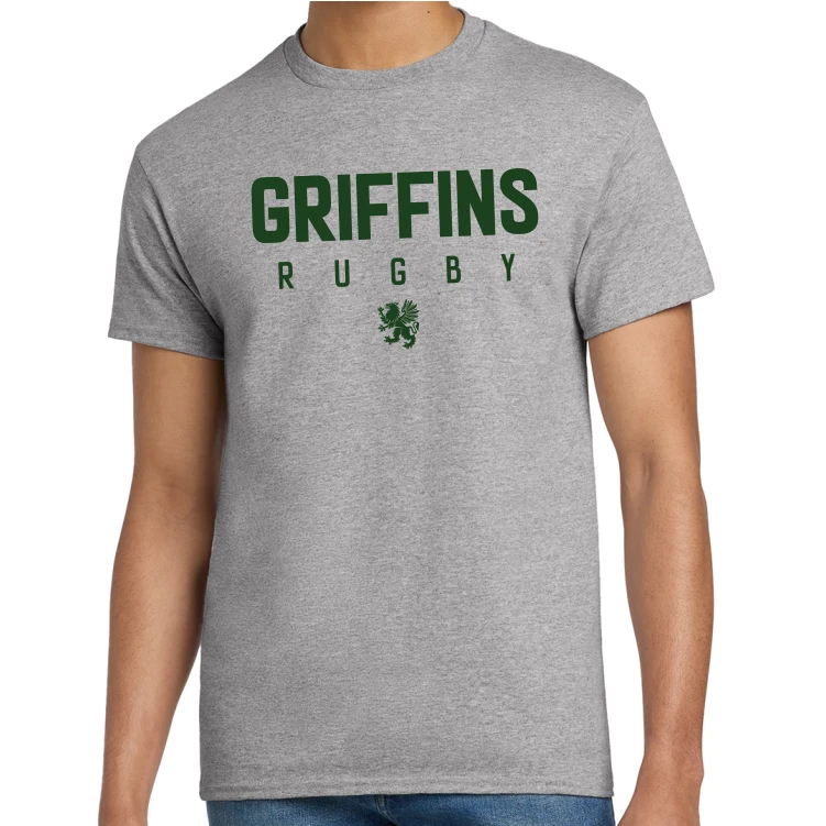 Greenville Griffins Cotton Tee, Gray