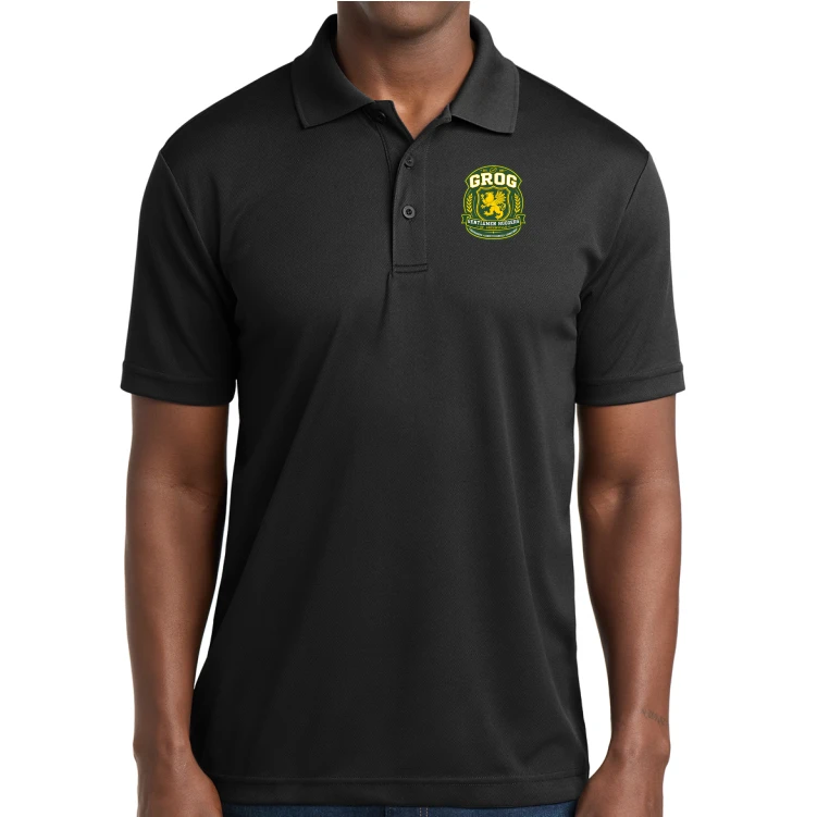 Gentlemen Ruggers of Greenville Performance Polo, Black