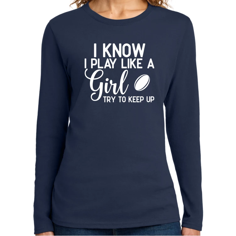 Try to Keep Up Tee, Navy