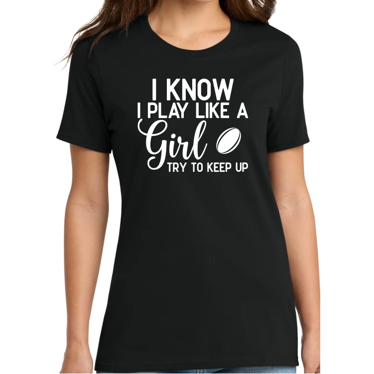 Try to Keep Up Tee, Black