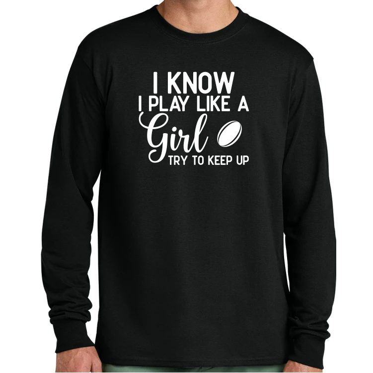 Try to Keep Up Tee, Black