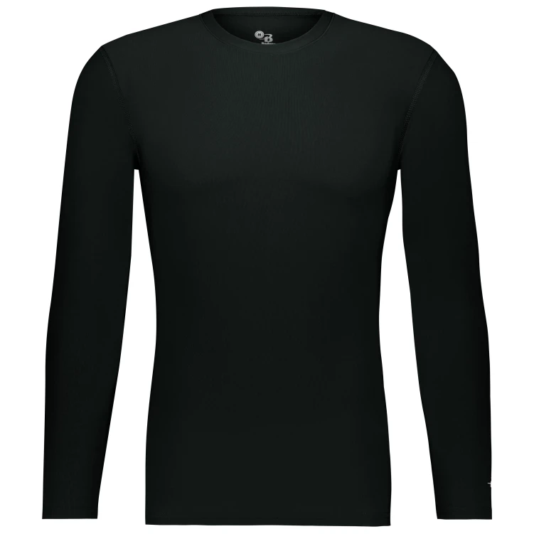 St. Andrews Academy Rugby Compression Shirt, Black