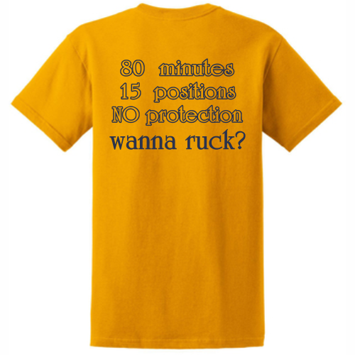 '80 Minutes, 15 Positions' Tee, Gold