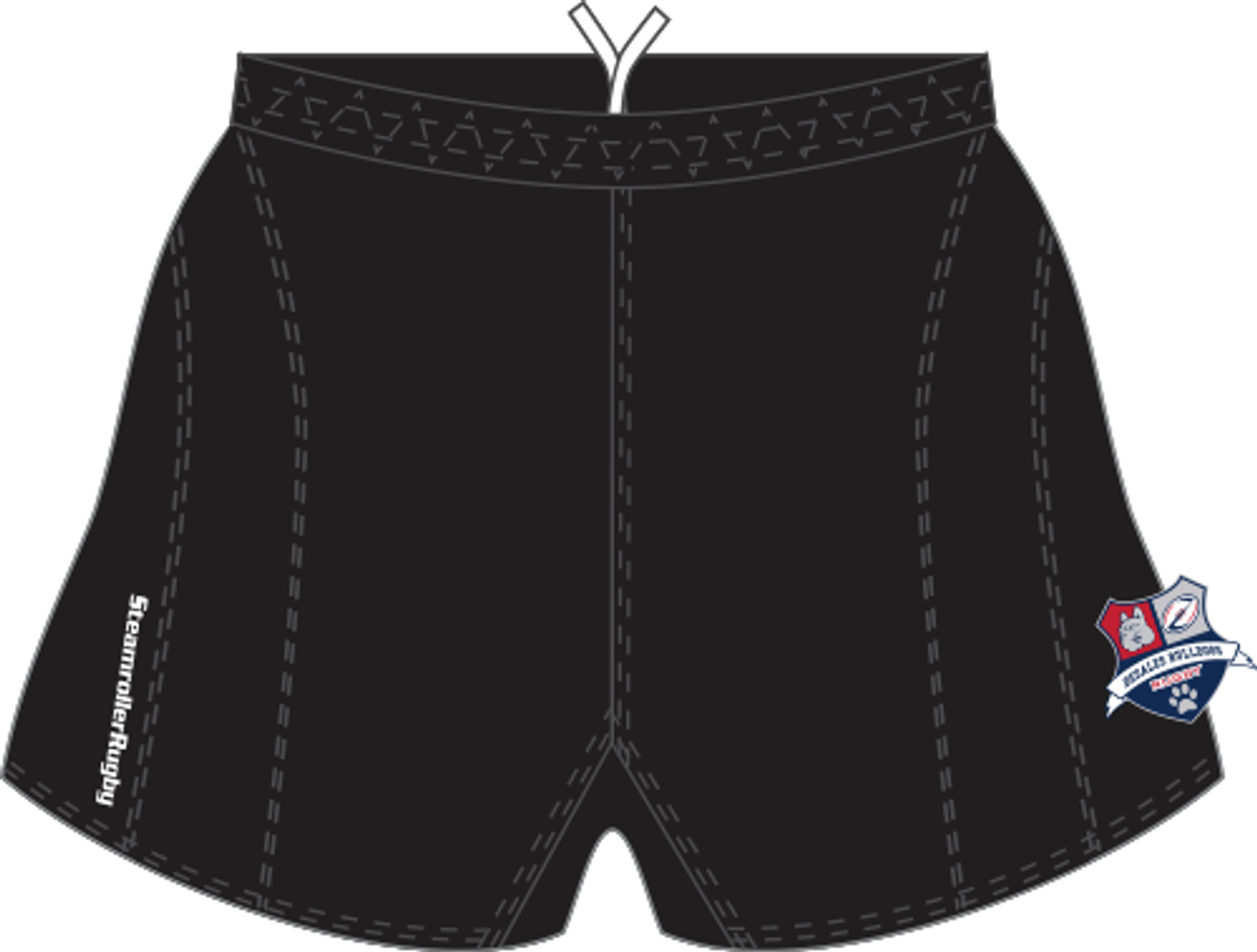 DeSales SRS Performance Rugby Shorts, Black