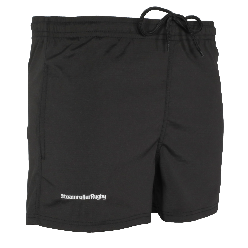 EPRRS Pocketed Performance Rugby Shorts, Black