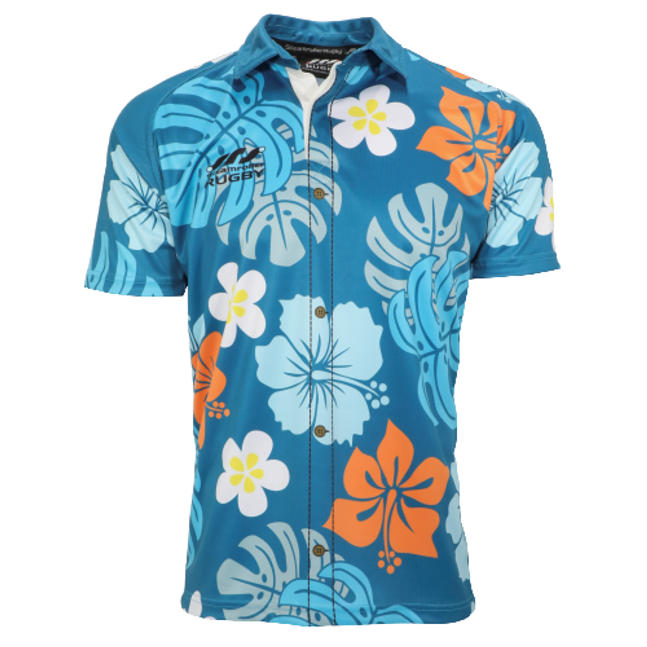 Hawaiian Pattern Rugby Jersey Steamroller Rugby