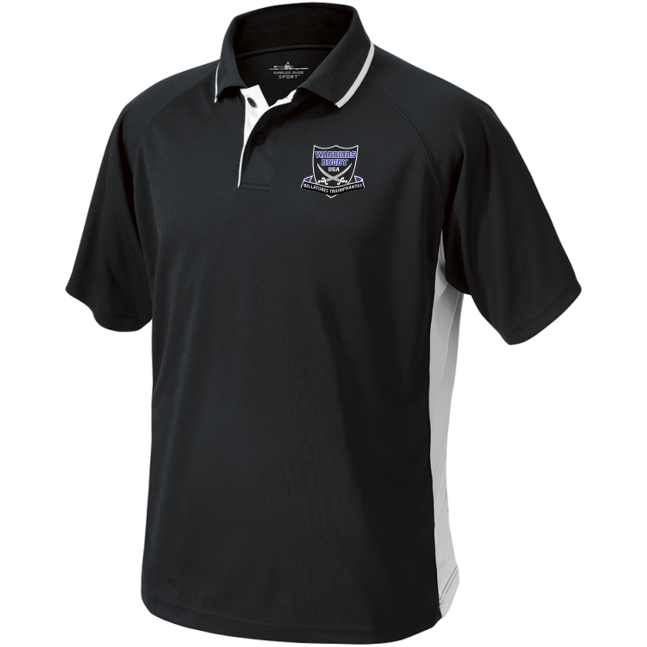 Warriors Rugby Performance Polo, Black