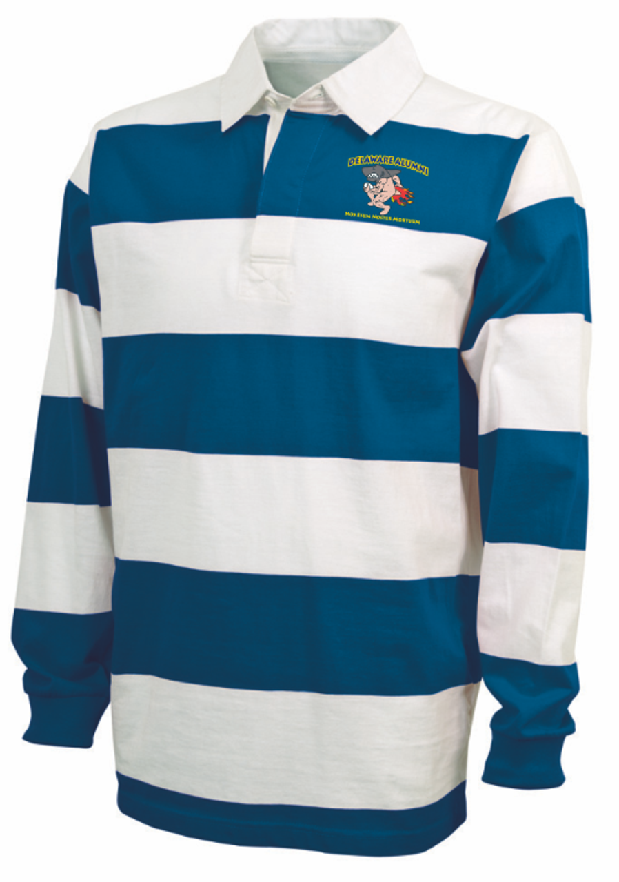 UD Alumni Landshark-Logo Rugby Stripe Polo