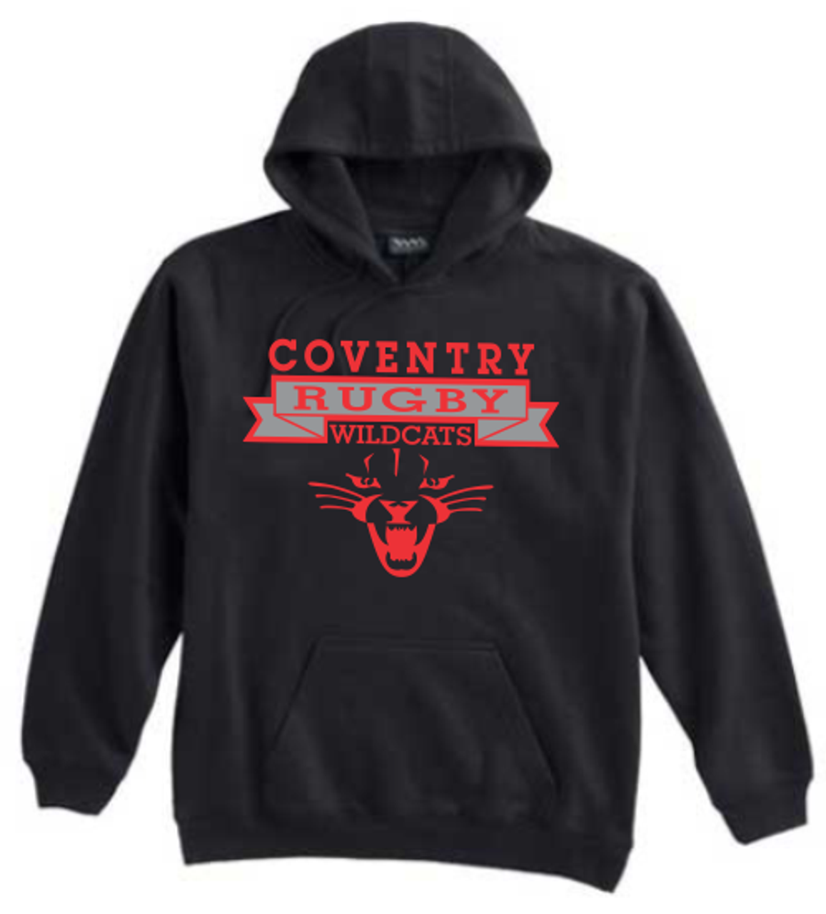 Coventry Rugby Wildcats Hoodie, Black