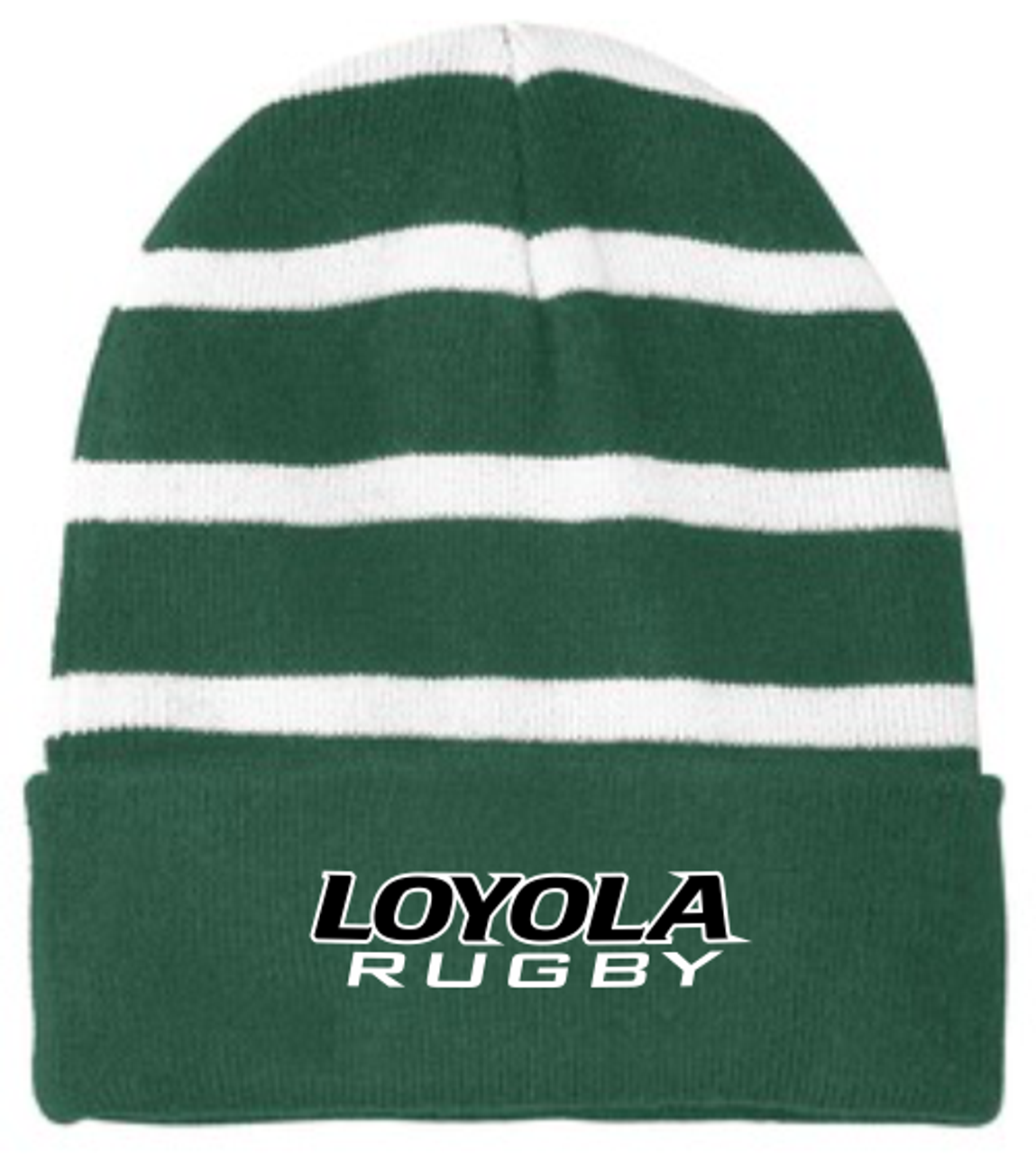 Loyola Men's Rugby Fleece-Lined Stripe Beanie