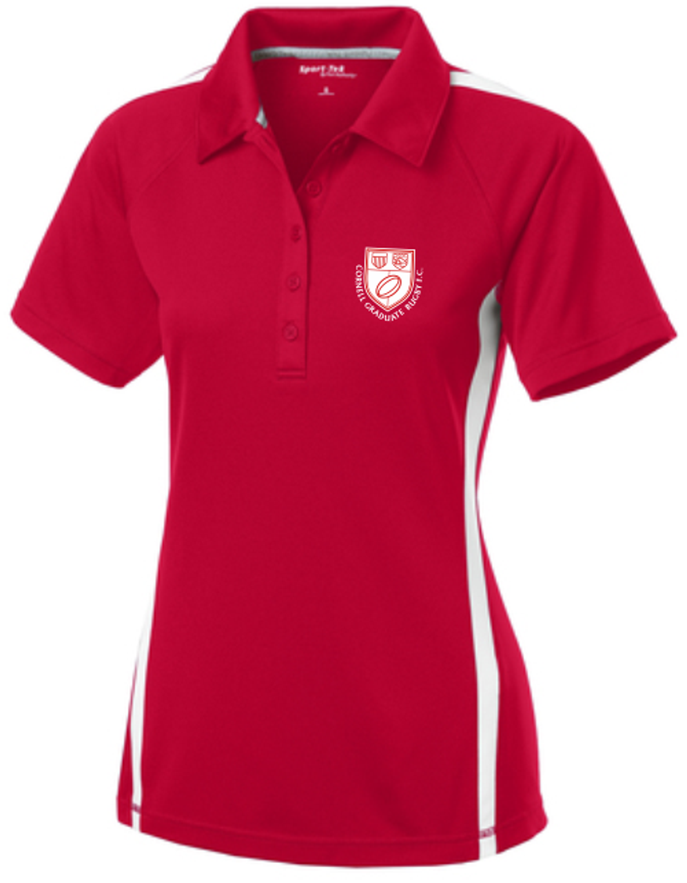 Cornell Graduate Rugby Performance Polo, Red/white