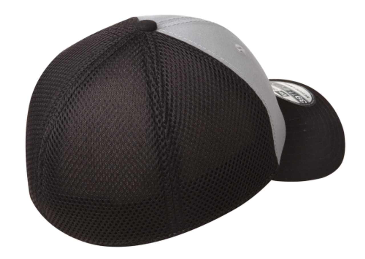 Potomac Referees Stretch Mesh-Back Hat, Gray/Black