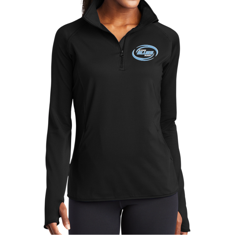 Elizabethtown Blues 1/4-Zip Pullover, Black