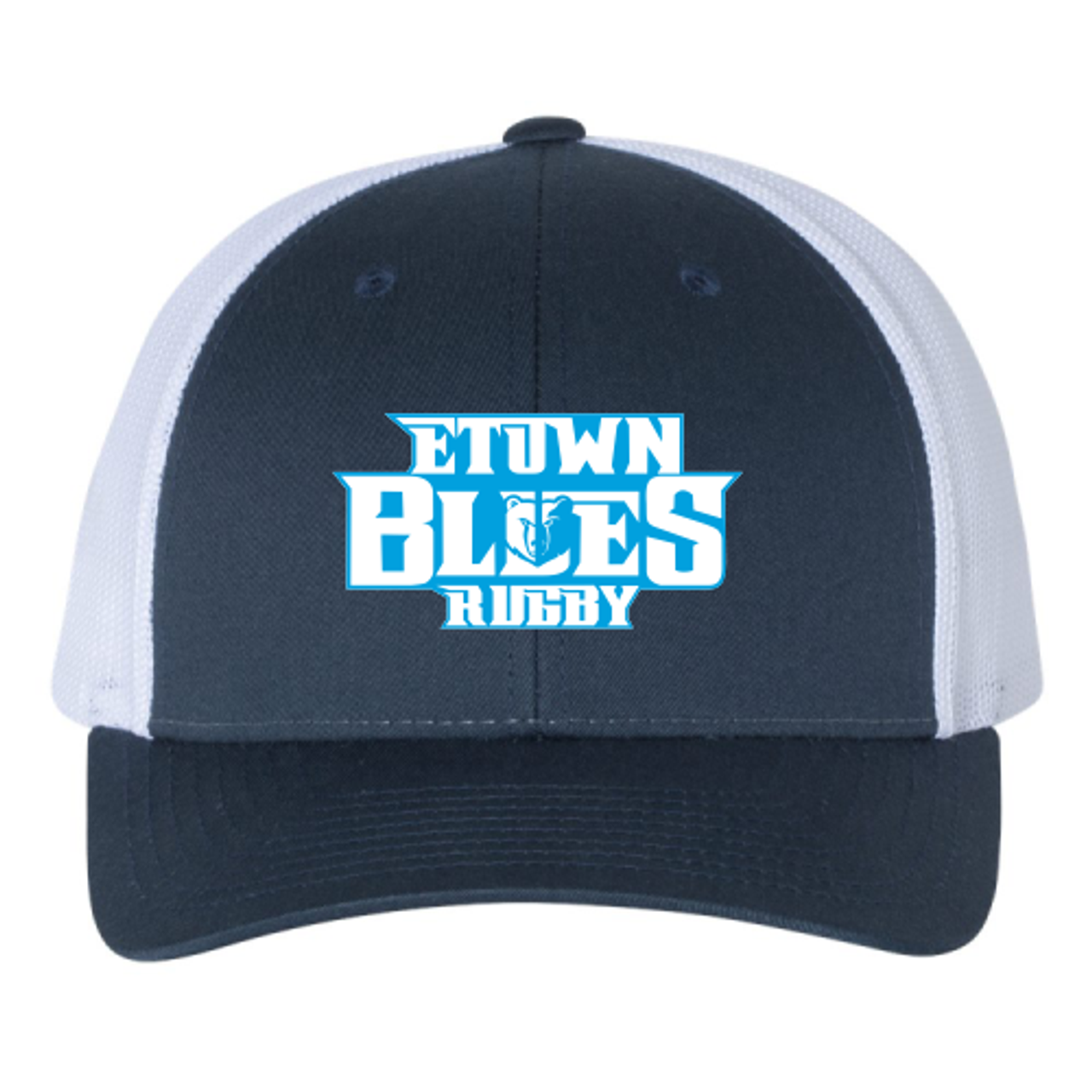 Elizabethtown Blues Mesh-Back Hat, Navy/White