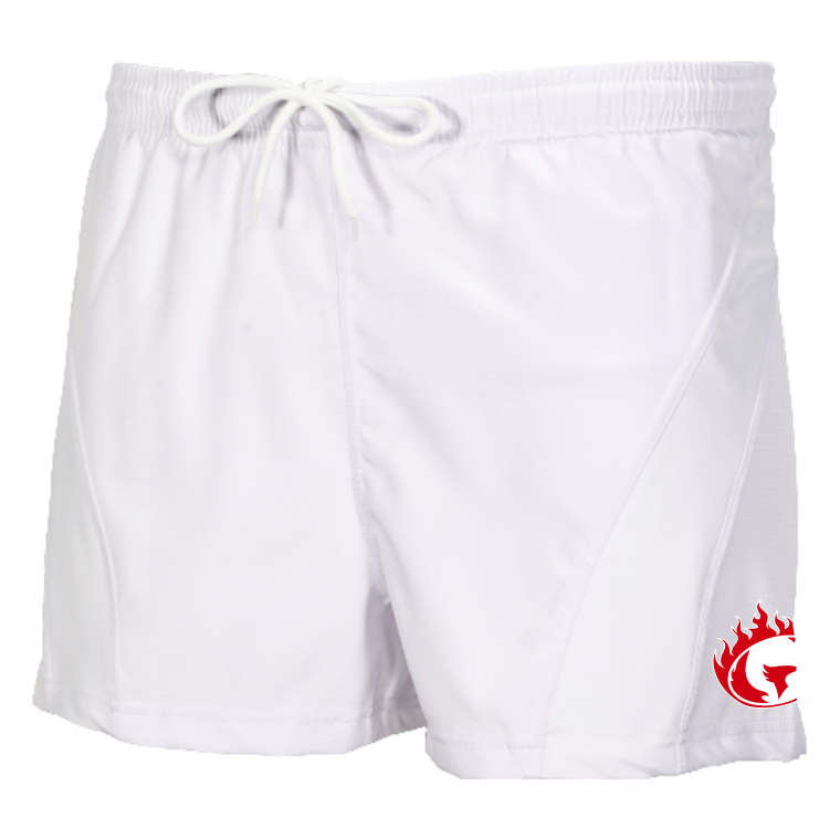 Spokane SRS Performance Rugby Shorts, White