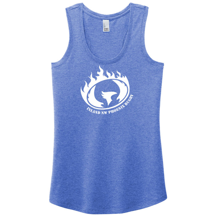 Inland NW Phoenix Rugby Ladies-Cut Racerback Tank, Royal