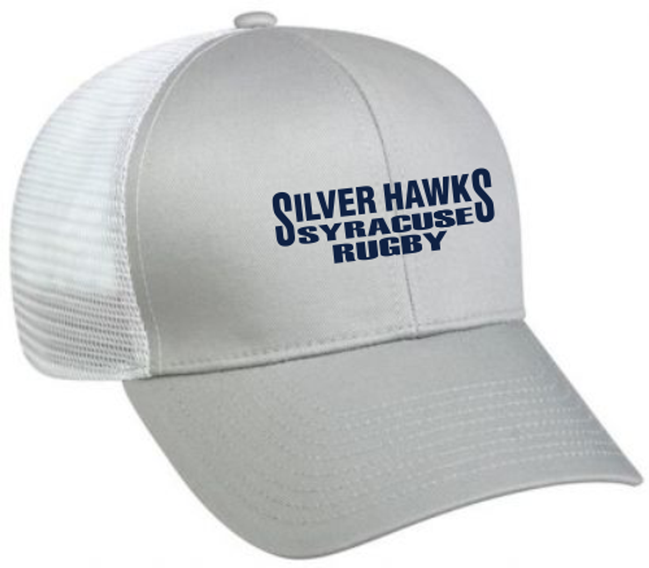 Syracuse Silver Hawks Mesh-Back Hat, Light Gray