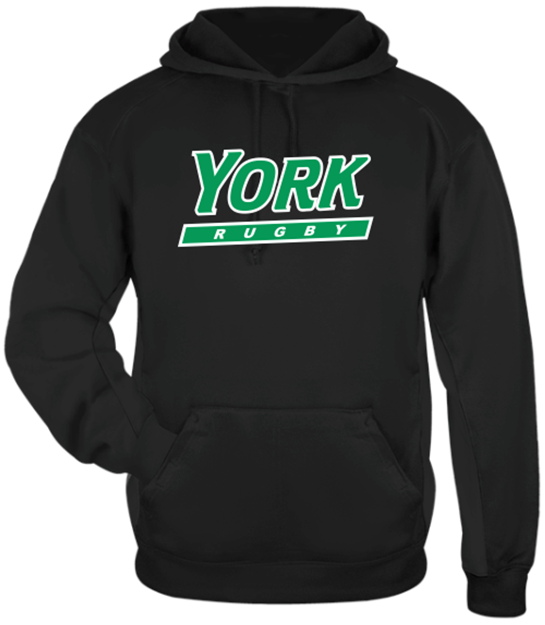 YCP Rugby Performance Fleece Hoodie, Black