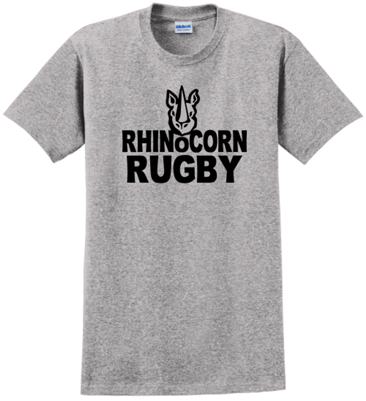 Chicago Rhinocorn Cotton Tee, Gray