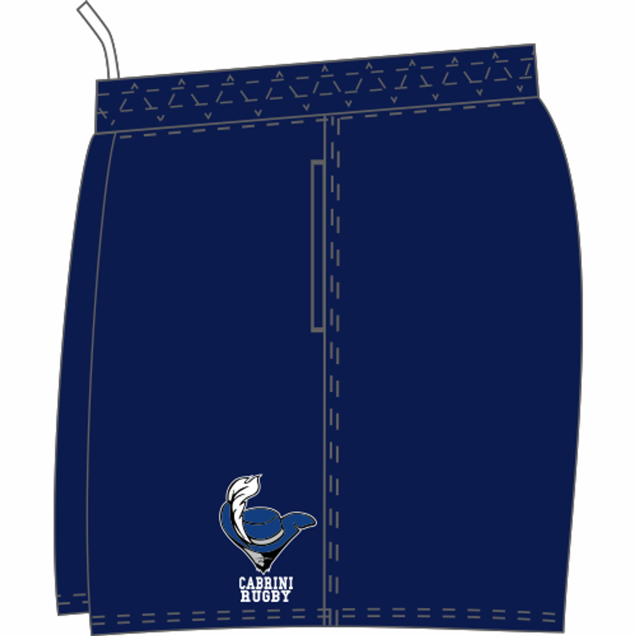 Cabrini SRS Pocketed Performance Rugby Shorts, Navy