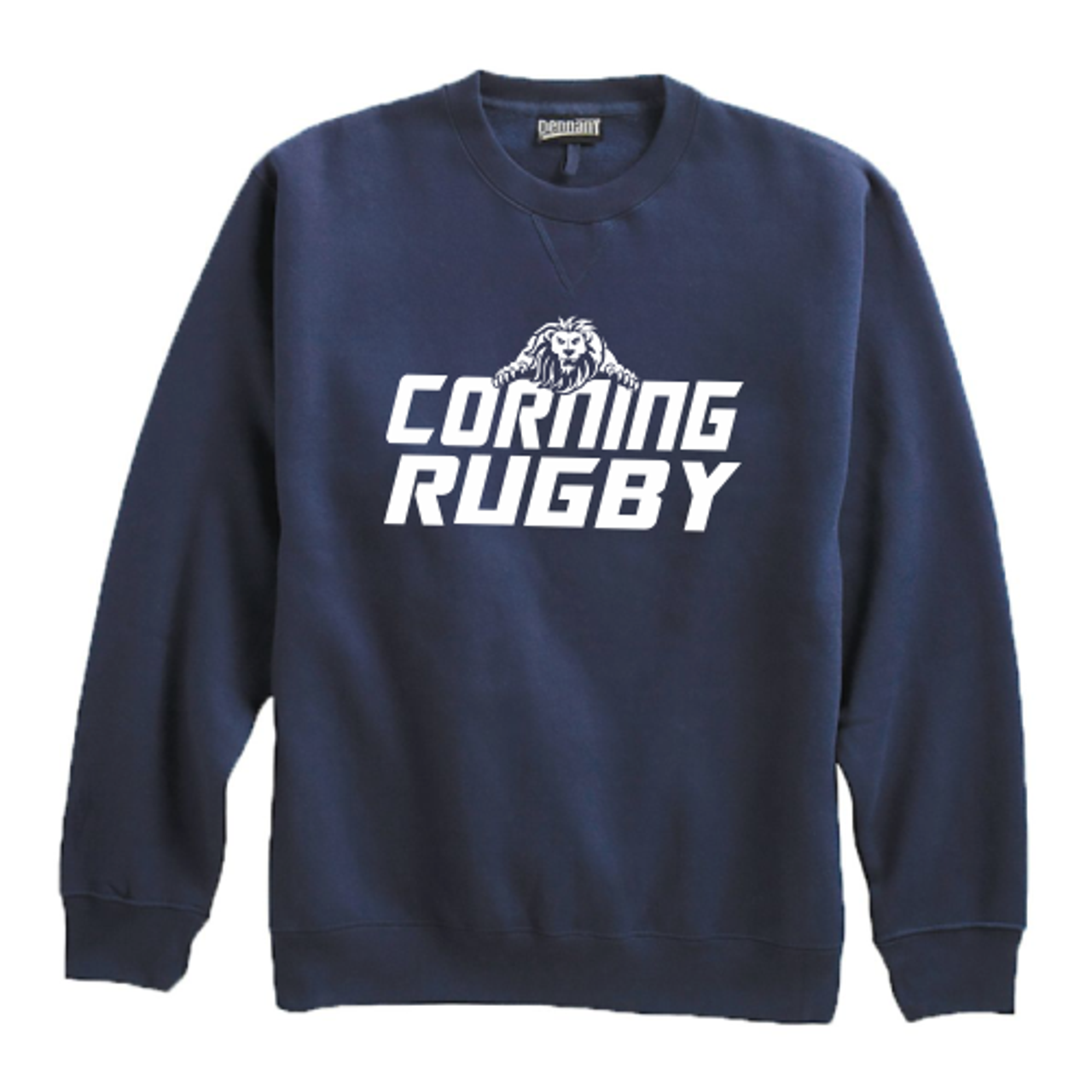 Corning Rugby Fleece Crewneck, Navy 
