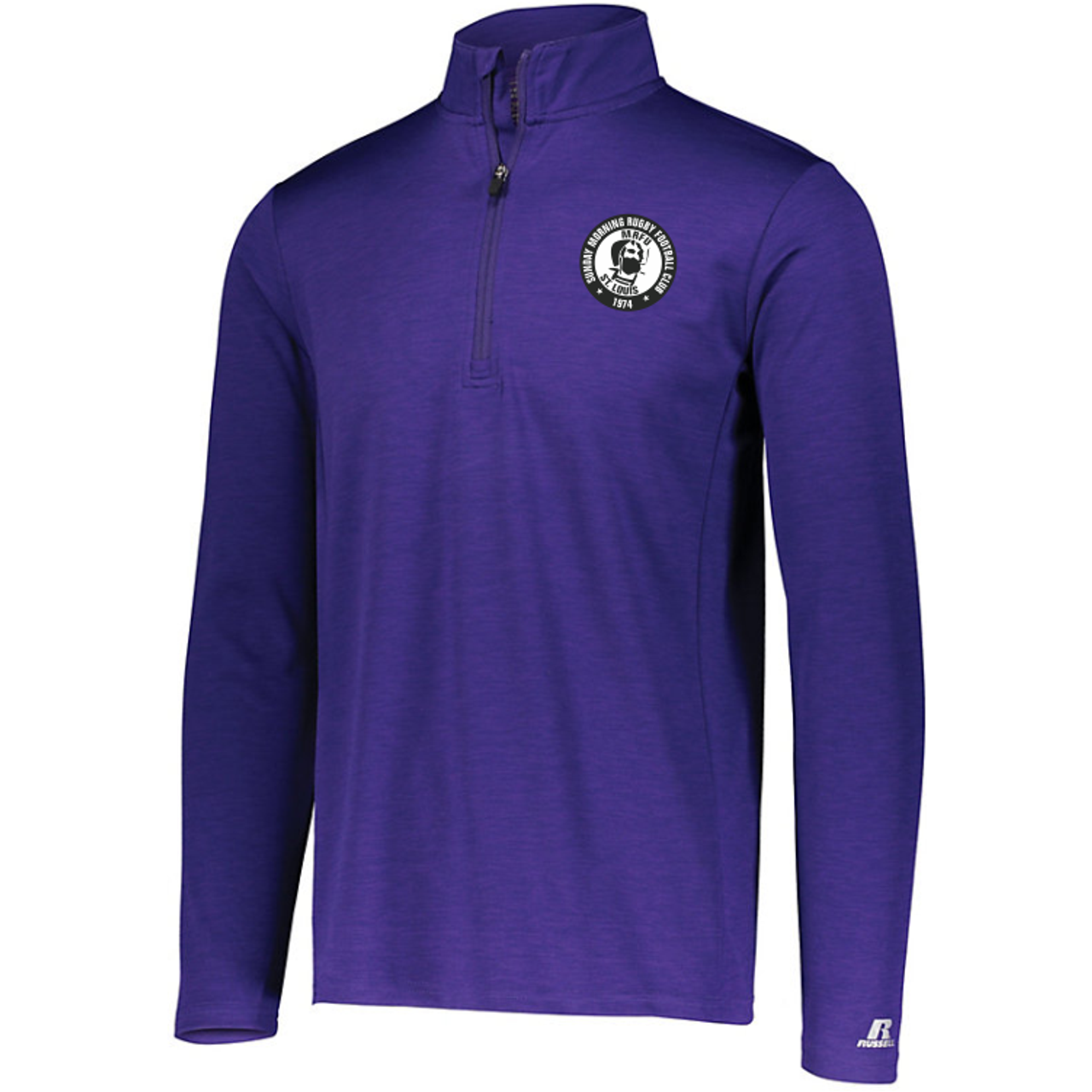 Sunday Morning Rugby 1/4-Zip Lightweight Pullover, Purple