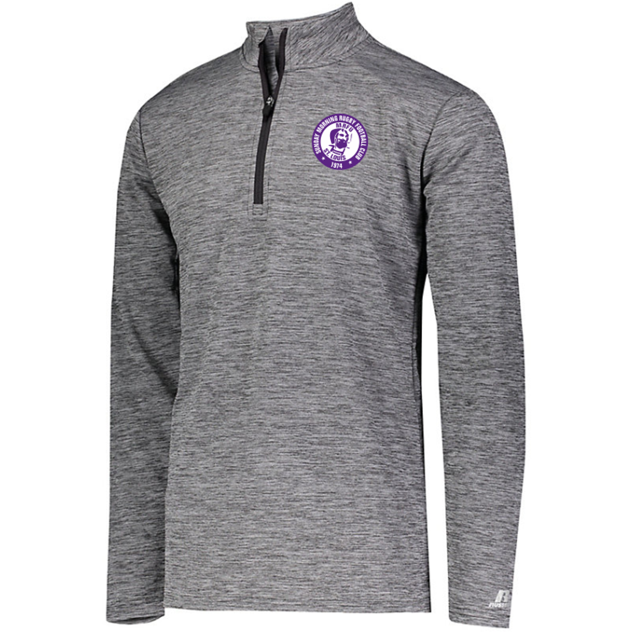 Sunday Morning Rugby 1/4-Zip Lightweight Pullover, Gray