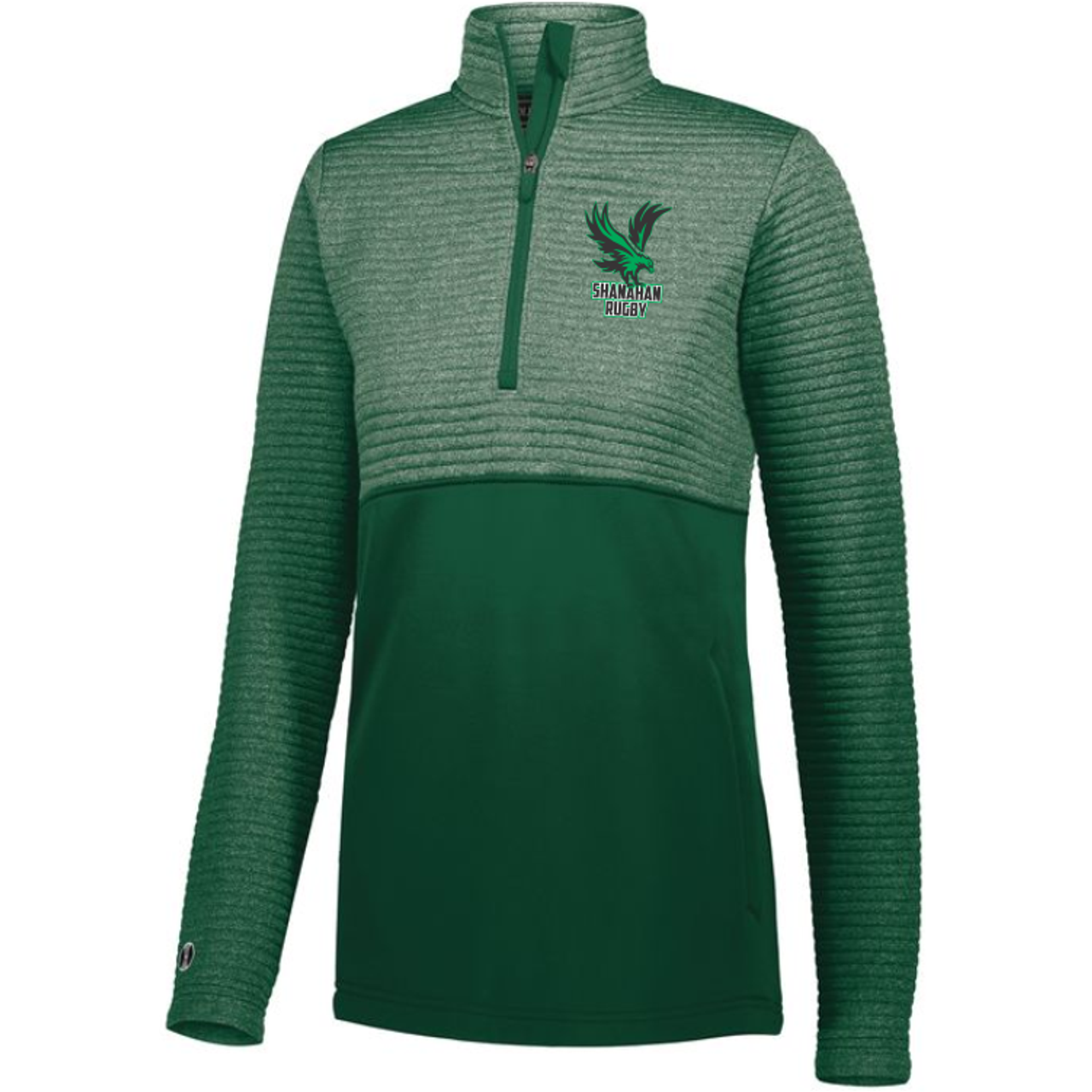 Bishop Shanahan 1/2-Zip Quilted Pullover, Green