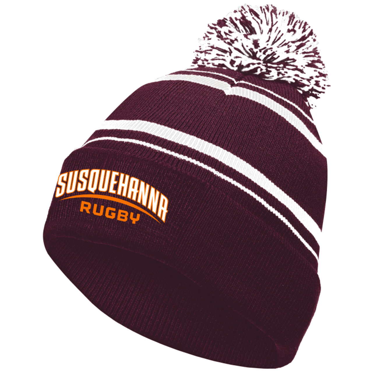 Susquehanna RFC Stripe Pom Beanie Susquehanna RFC Stripe Pom Beanie
