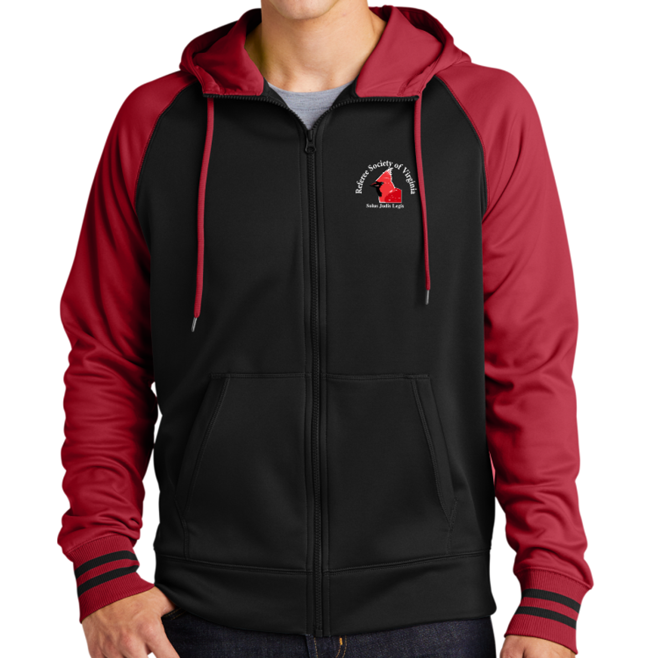 RSV Full-Zip Hoodie, Red