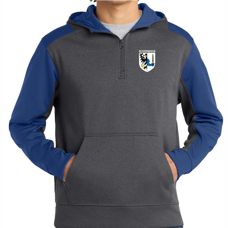 Hibernian Rugby 1/4-Zip Performance Fleece Hoodie
