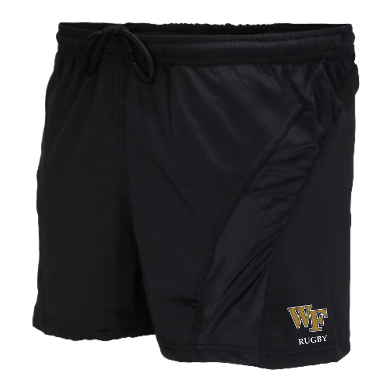 Wake Forest SRS Performance Rugby Shorts, Black