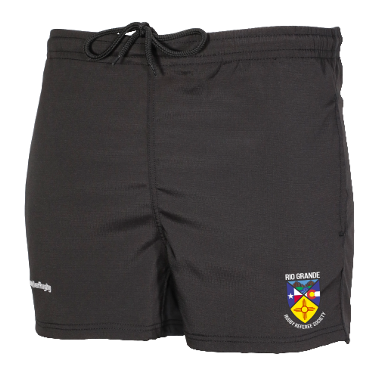 Rio Grande Referees Pocketed Performance Rugby Shorts, Black