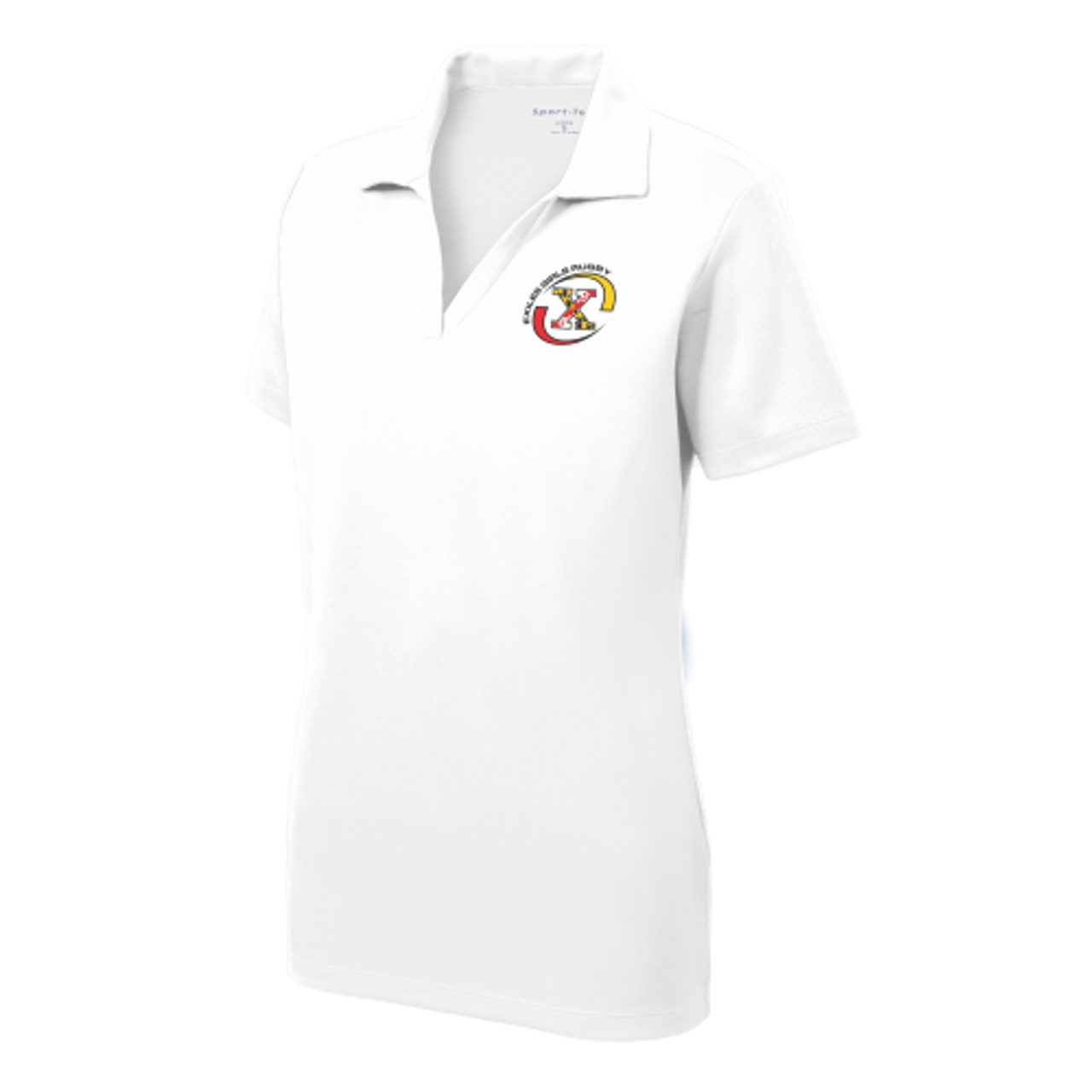 Maryland Exiles Girls Performance Polo, White