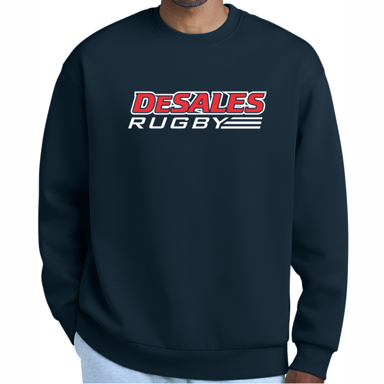 DeSales Rugby Crewneck Sweatshirt, Navy
