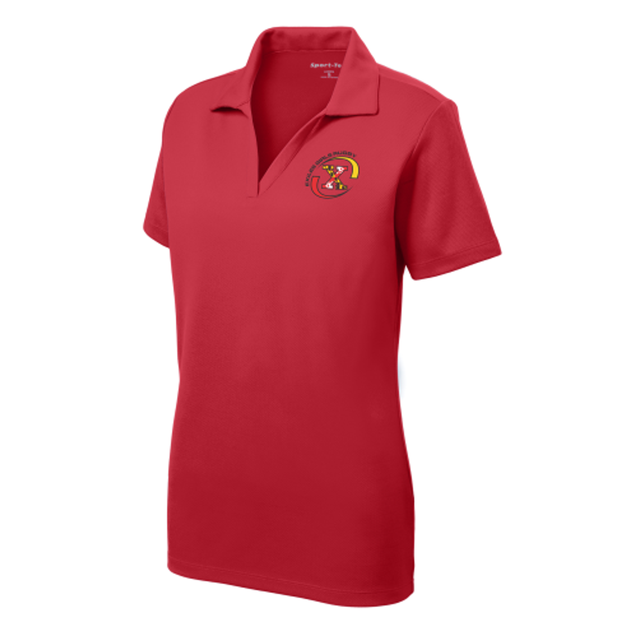 Maryland Exiles Girls Performance Polo, Red