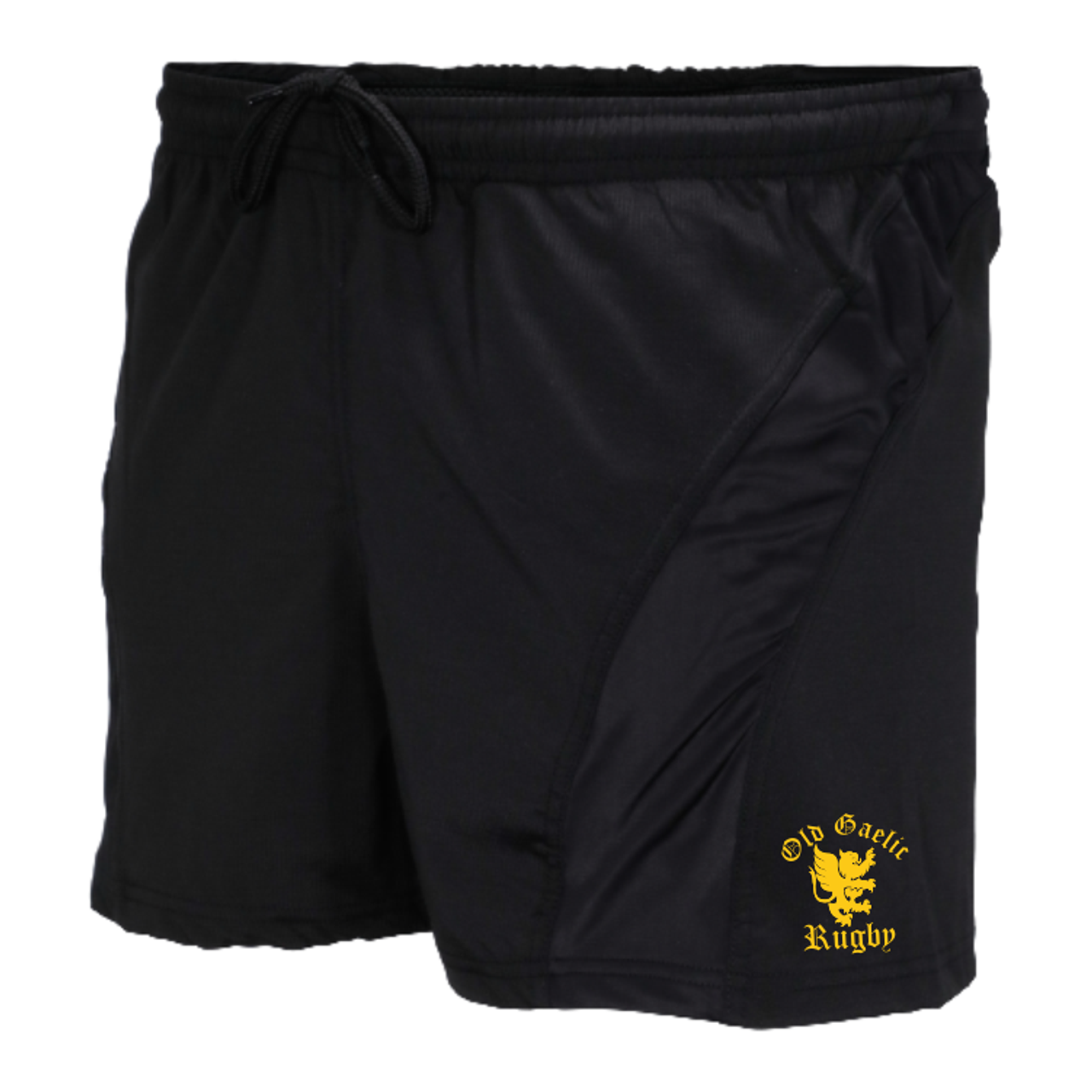 Old Gaelic SRS Performance Rugby Shorts, Black