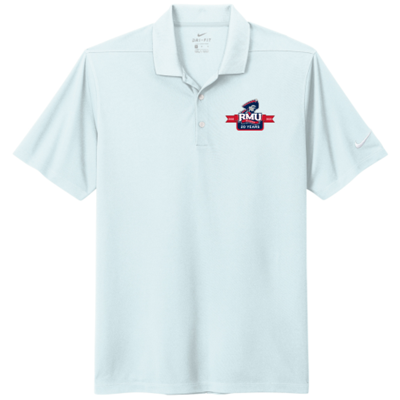 Robert Morris 20th Anniversary Nike Polo, Light Blue