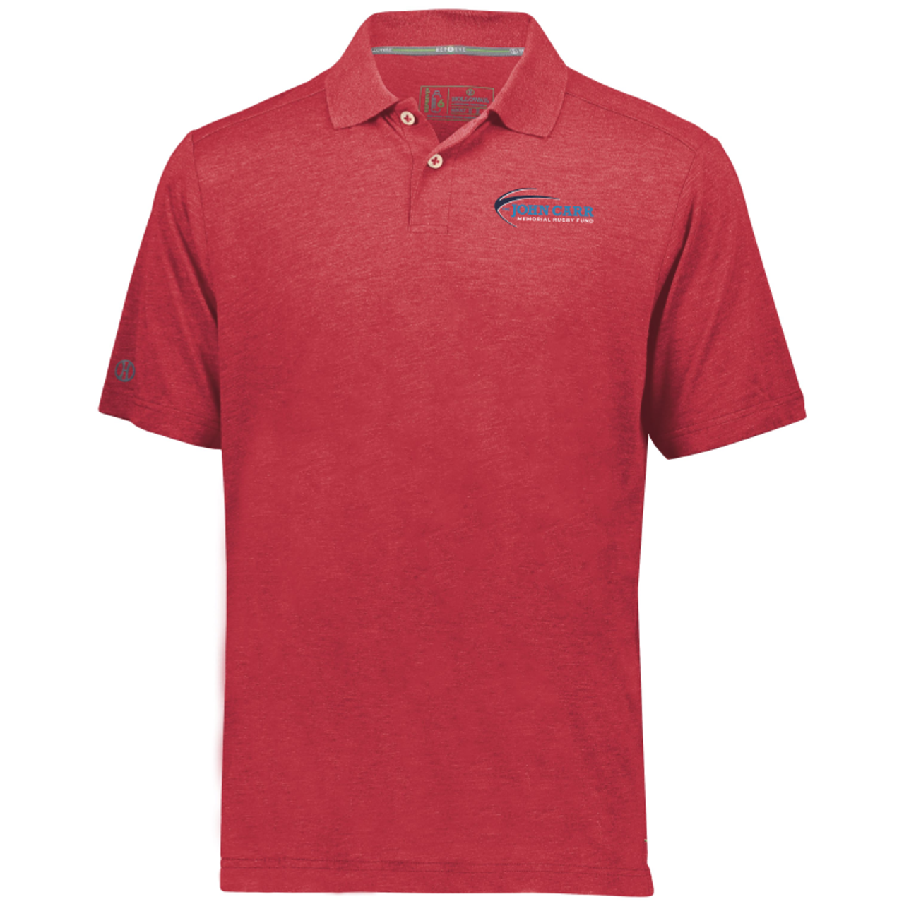 John Carr Memorial Rugby Fund Eco Performance Polo, Red