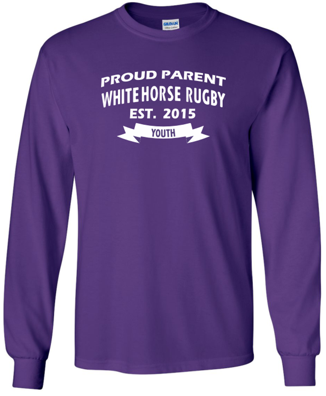 White Horse Youth Rugby Proud Parent Tee, Purple