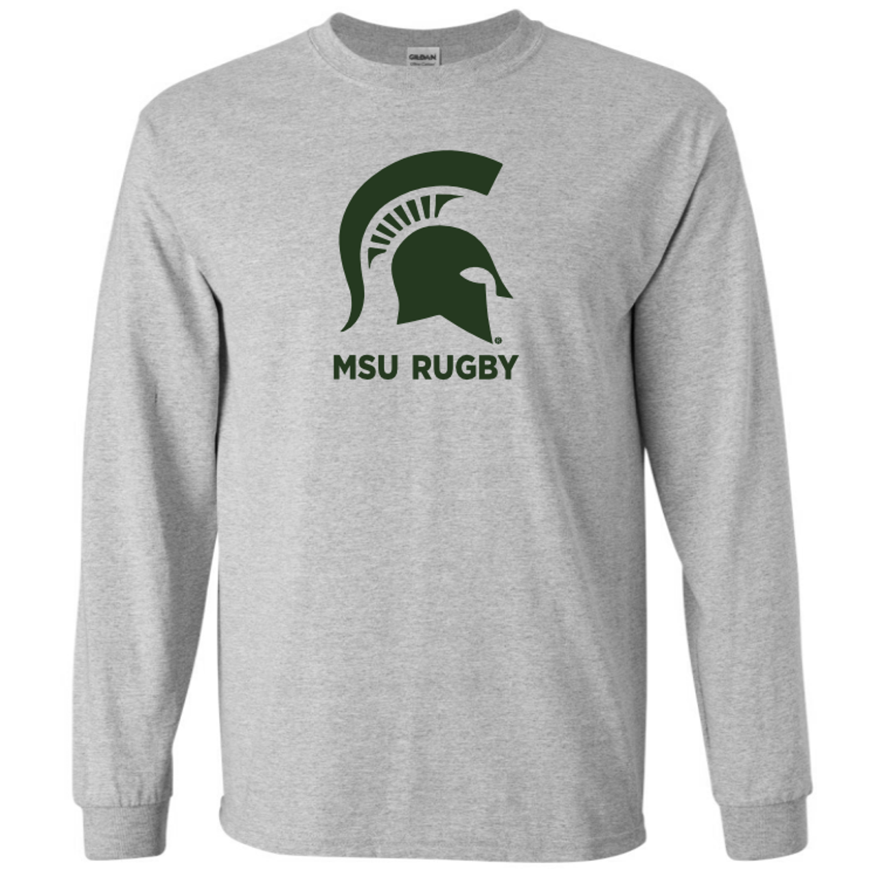 Michigan State Rugby Cotton Tee, Gray