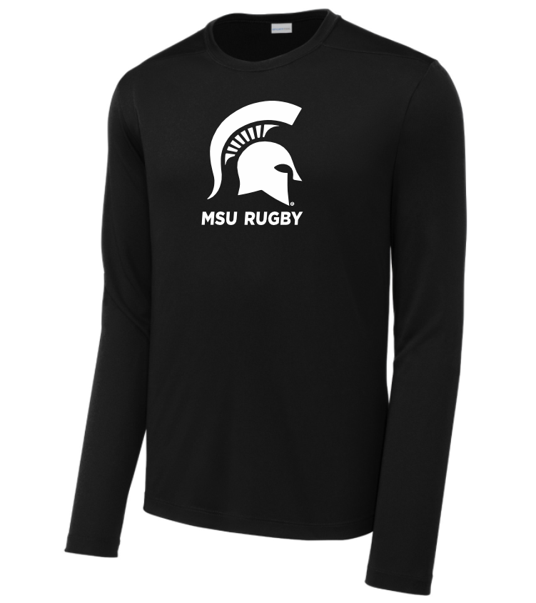 Michigan State Rugby Performance Tee, Black