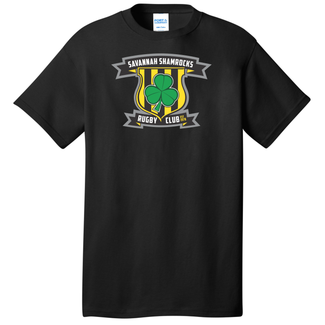 Savannah Shamrocks Rugby T-Shirt, Black